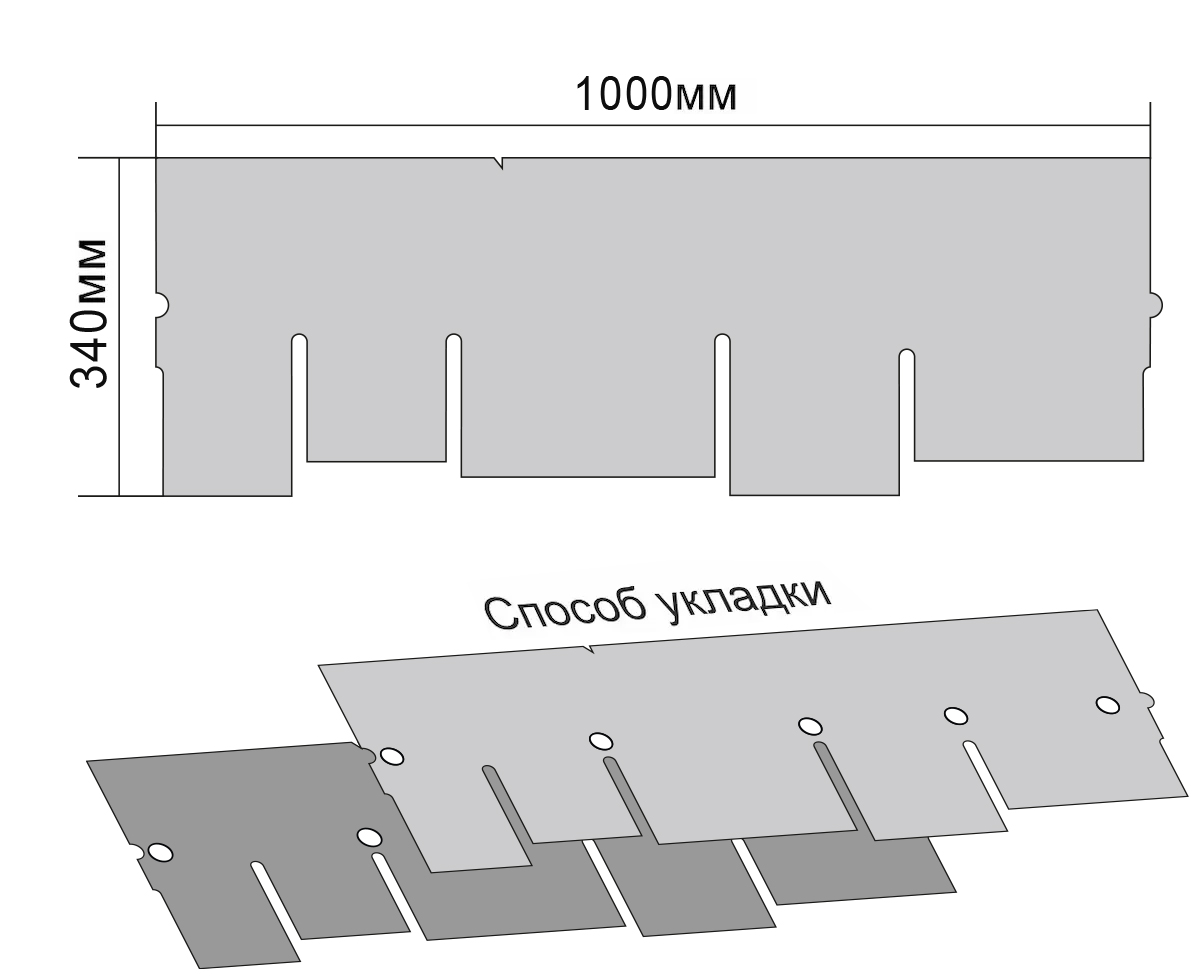 Гибкая черепица QUIET TILE, коллекция ECLECTICA, цвет Буковое дерево