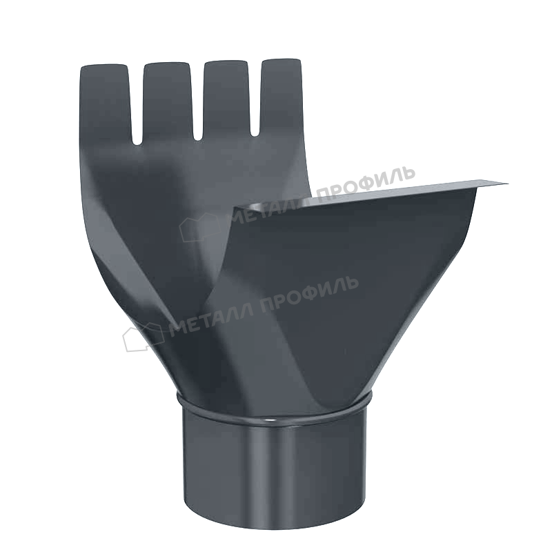 Воронка выпускная GS lite D125/90 Ral 7024 Воронка выпускная GS lite D125/90 Ral 7024