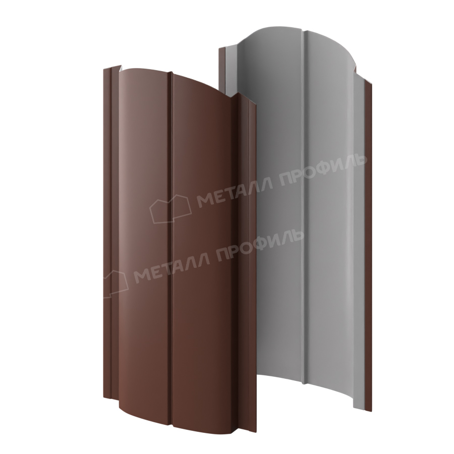 Штакетник металлический ELLIPSE-O 19х126 NormanMP (ПЭ-01-8017-0.5) Штакетник металлический ELLIPSE-O 19х126 NormanMP (ПЭ-01-8017-0.5)