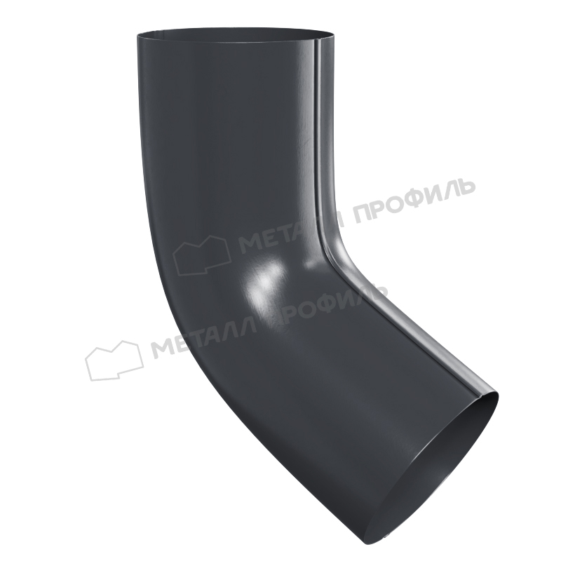 Колено трубы GS lite D90х60 градусов Ral 7024