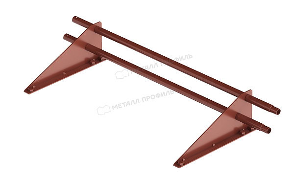 Снегозадержатель трубчатый дл. 1000 мм (RAL 3011) ROOFRetail Снегозадержатель трубчатый дл. 1000 мм (RAL 3011) ROOFRetail