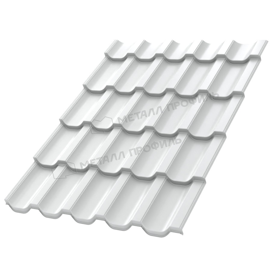 Металлочерепица МП Трамонтана-M NormanMP (ПЭ-01, RAL 9003, 0.5 мм) Металлочерепица МП Трамонтана-M NormanMP (ПЭ-01, RAL 9003, 0.5 мм)