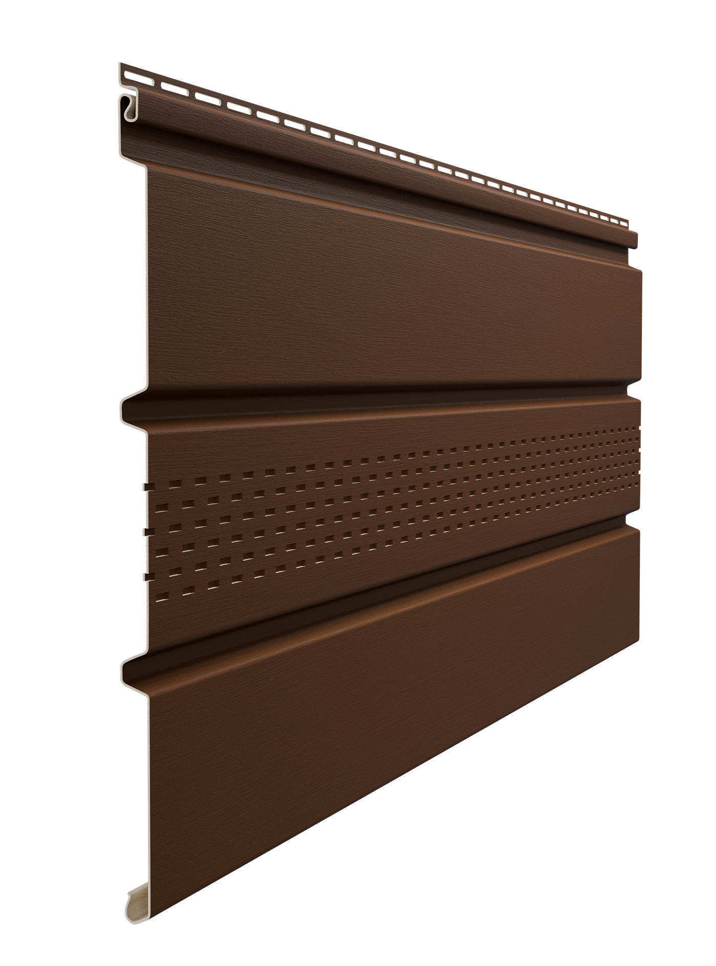 Софит Docke Standard, T4 с центральной перфорацией, каштан