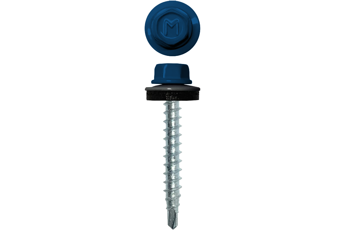  Саморез кровельный Daxmer 4,8х35 (250шт) сверло №1 RAL 5005