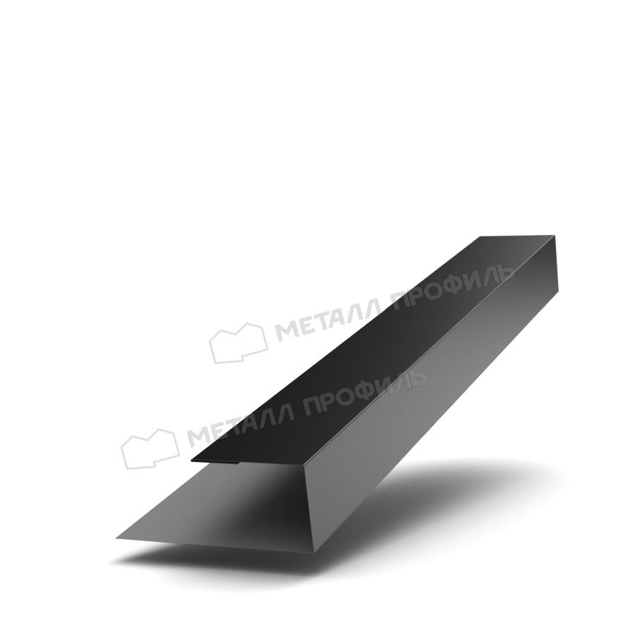 Планка J-профиль 24х18х3000 (ПЭ-01-9005-0.45) Планка J-профиль 24х18х3000 (ПЭ-01-9005-0.45)