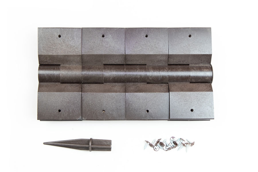 Элемент угловой из ДПК поворотный для грядки ДПК 300мм Венге