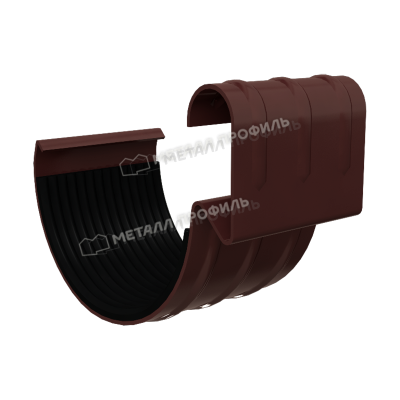 Соединитель желоба GRANDSYSTEM D125 Ral 8017 Соединитель желоба GRANDSYSTEM D125 Ral 8017