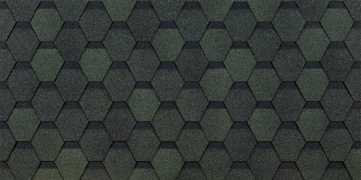 Гибкая черепица Docke PIE EURASIA/ ШЕСТИГРАННИК/ Зеленый Гибкая черепица Docke PIE EURASIA/ ШЕСТИГРАННИК/ Зеленый
