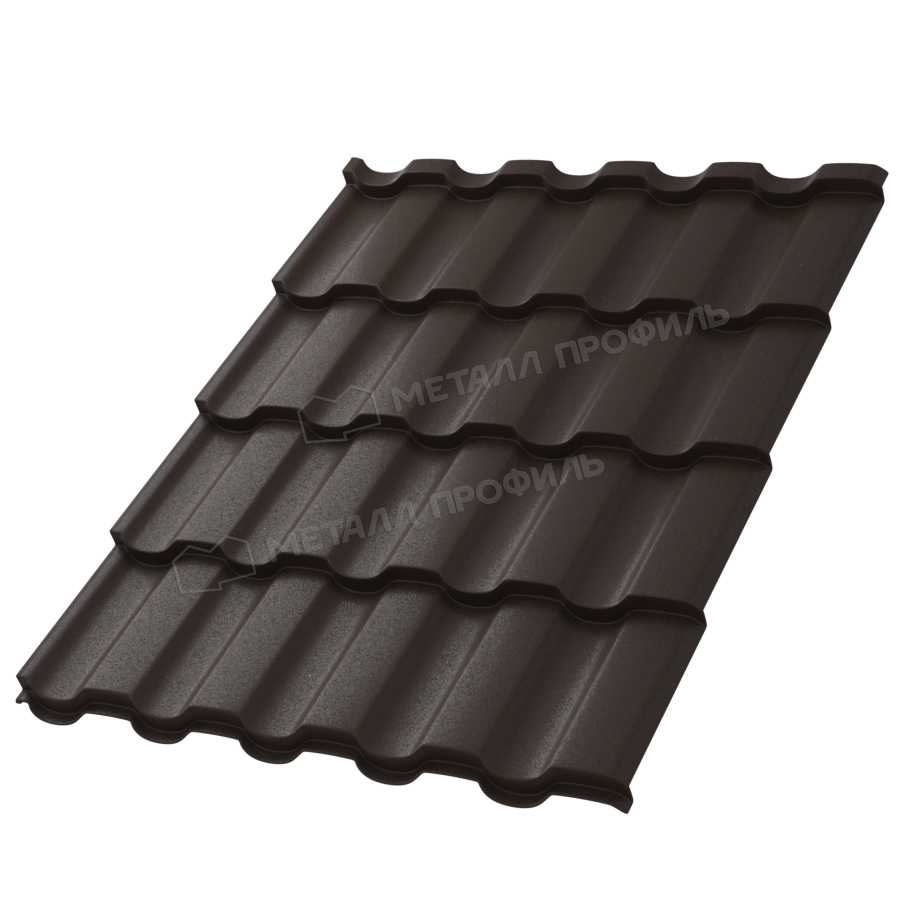 Металлочерепица МП Монтекристо-S (VALORI-20-DarkBrown-0.5) Металлочерепица МП Монтекристо-S (VALORI-20-DarkBrown-0.5)