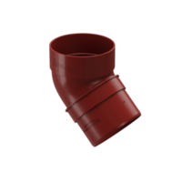 Docke STANDARD Колено 80 мм * 45° (Красный 3005)