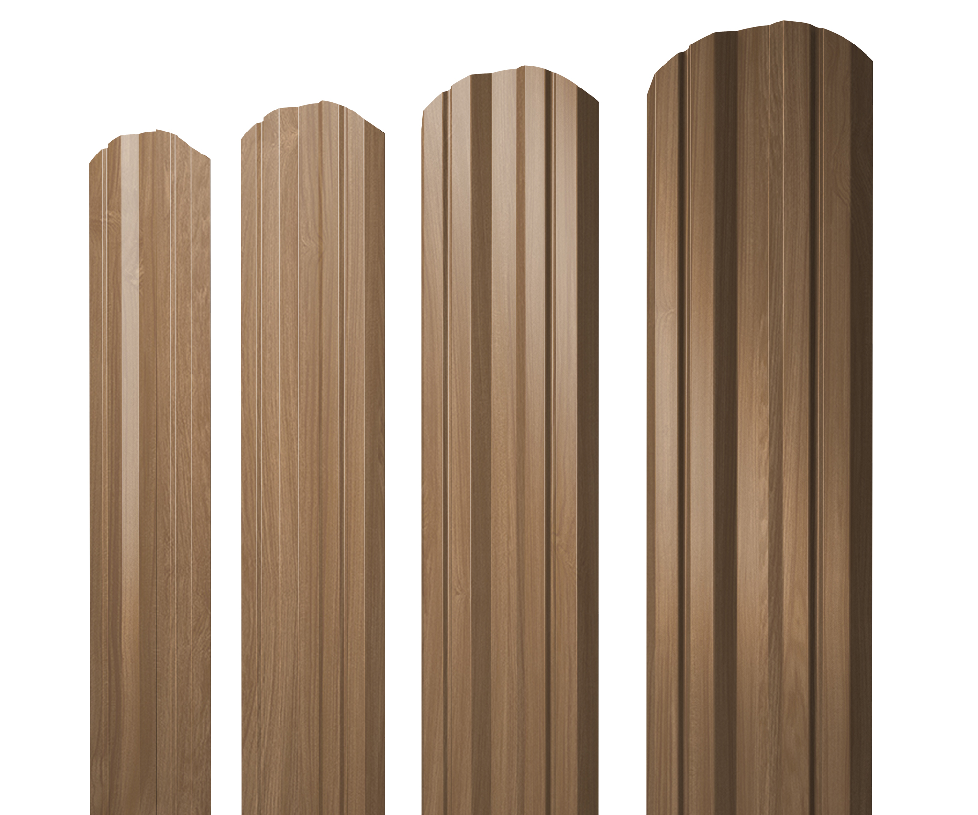 Штакетник Twin фигурный Grand Line 0,45 Print Elite Honey Wood TwinColor