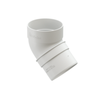Docke STANDARD Колено 80 мм * 45° (Белый) Docke STANDARD Колено 80 мм * 45° (Белый)
