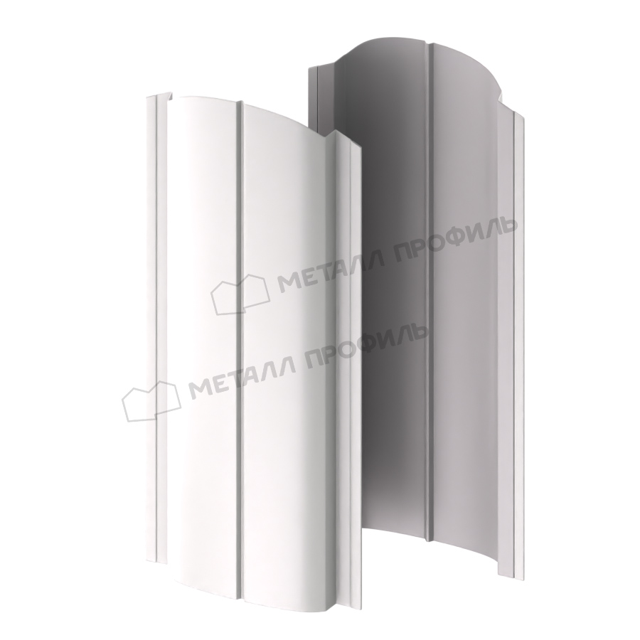 Штакетник металлический ELLIPSE-O 19х126 NormanMP (ПЭ-01-9003-0.5) Штакетник металлический ELLIPSE-O 19х126 NormanMP (ПЭ-01-9003-0.5)