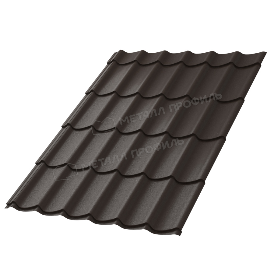 Металлочерепица МП Ламонтерра-X (VALORI-20, DarkBrown, 0.5 мм) Металлочерепица МП Ламонтерра-X (VALORI-20, DarkBrown, 0.5 мм)