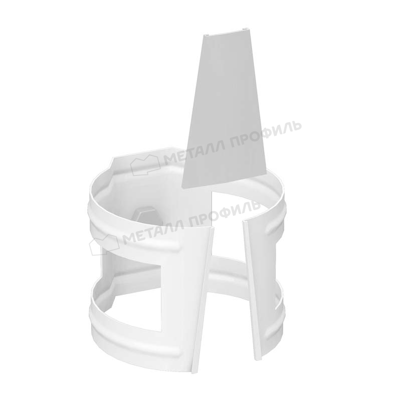 Держатель трубы (на кирпич) GRANDSYSTEM D90 Ral 9010 Держатель трубы (на кирпич) GRANDSYSTEM D90 Ral 9010