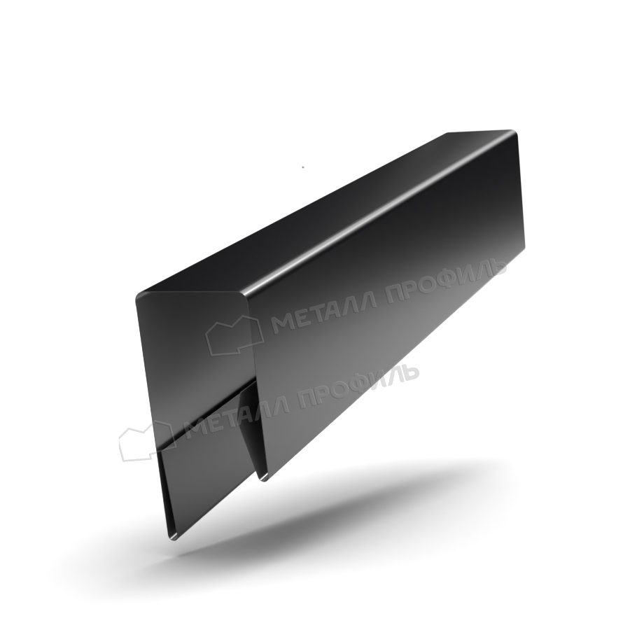 Планка П-образная 13х27х2000 (ПЭ-01-9005-0.45)