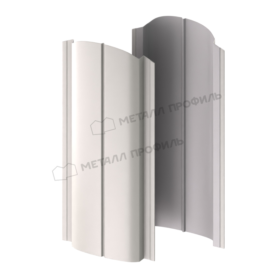 Штакетник металлический ELLIPSE-O 19х126 NormanMP (ПЭ-01-9002-0.5) Штакетник металлический ELLIPSE-O 19х126 NormanMP (ПЭ-01-9002-0.5)