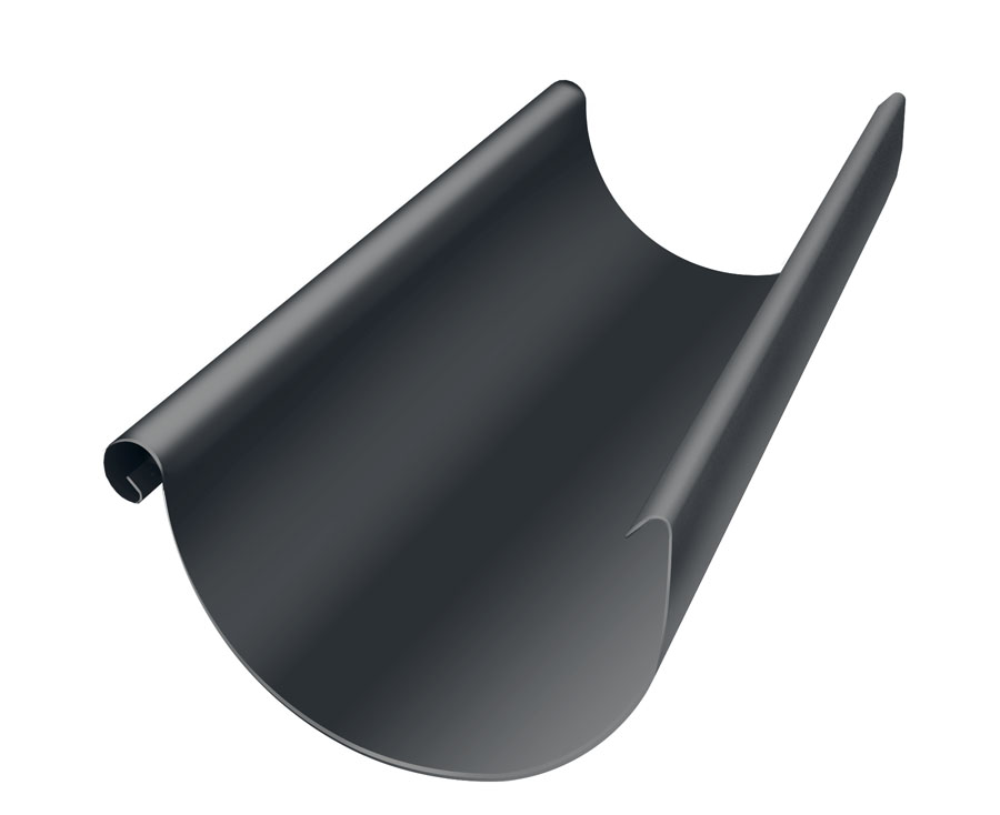 Желоб полукруглый GL PE Matt 125 мм 3 м RAL 7024