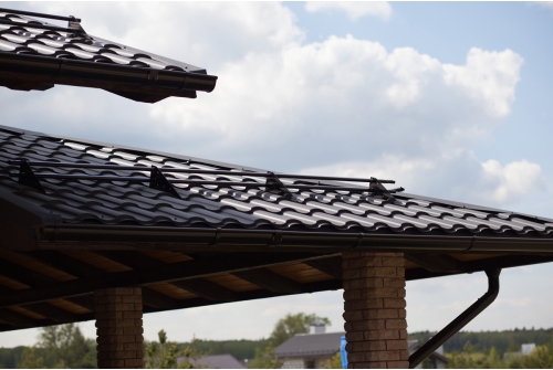 Металлочерепица "Кредо" ("Kredo") v01 0,5 Drap RAL 9005 черный Металлочерепица "Кредо" ("Kredo") v01 0,5 Drap RAL 9005 черный