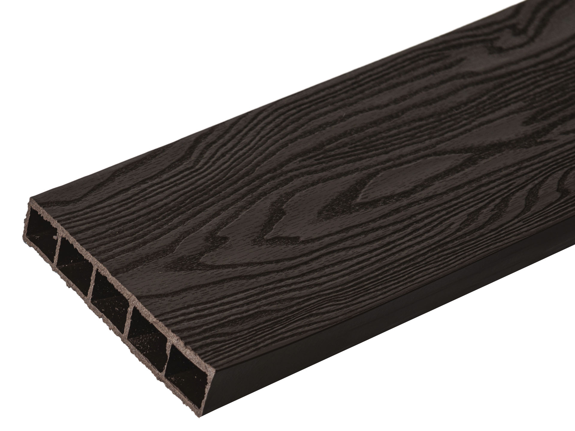 Средняя грядка из ДПК 3*1м h 225мм (пластиковые шарниры), венге