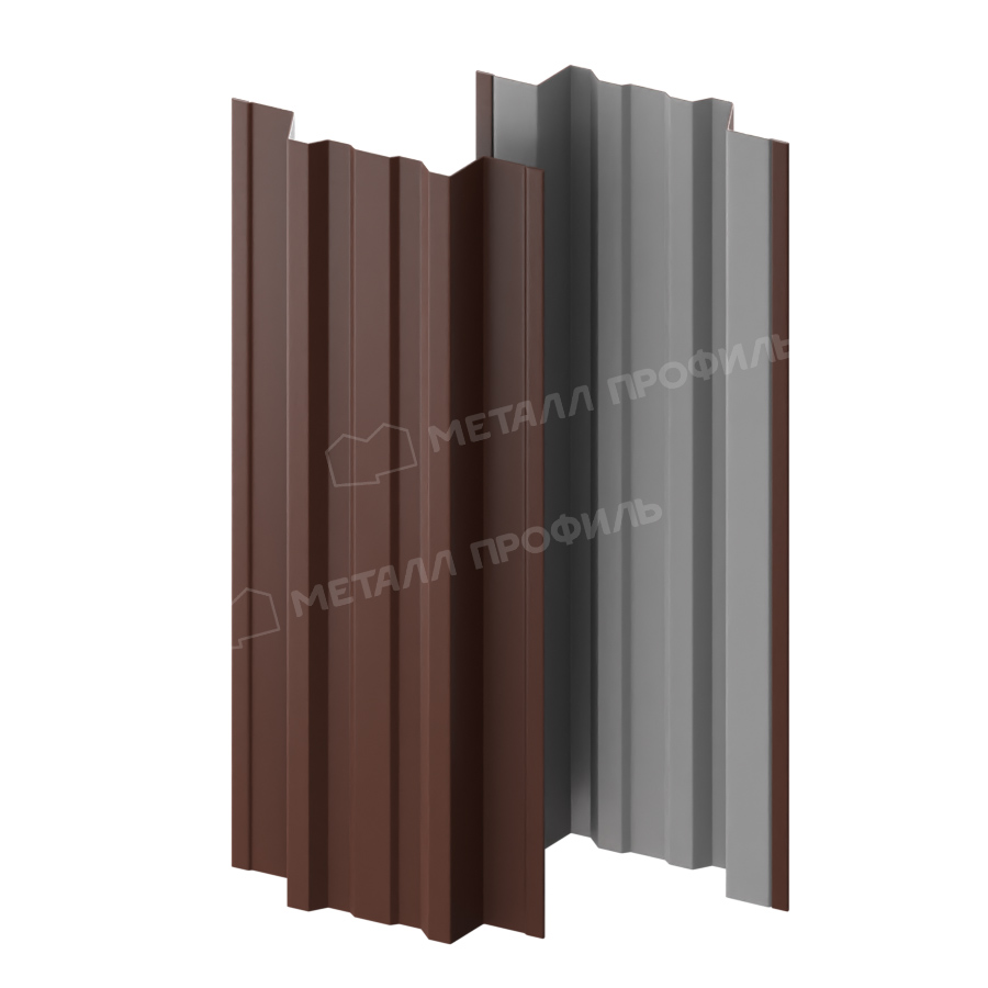 Штакетник металлический TRAPEZE-T 16,5х118 (ПЭ-01-8017-0.45) Штакетник металлический TRAPEZE-T 16,5х118 (ПЭ-01-8017-0.45)