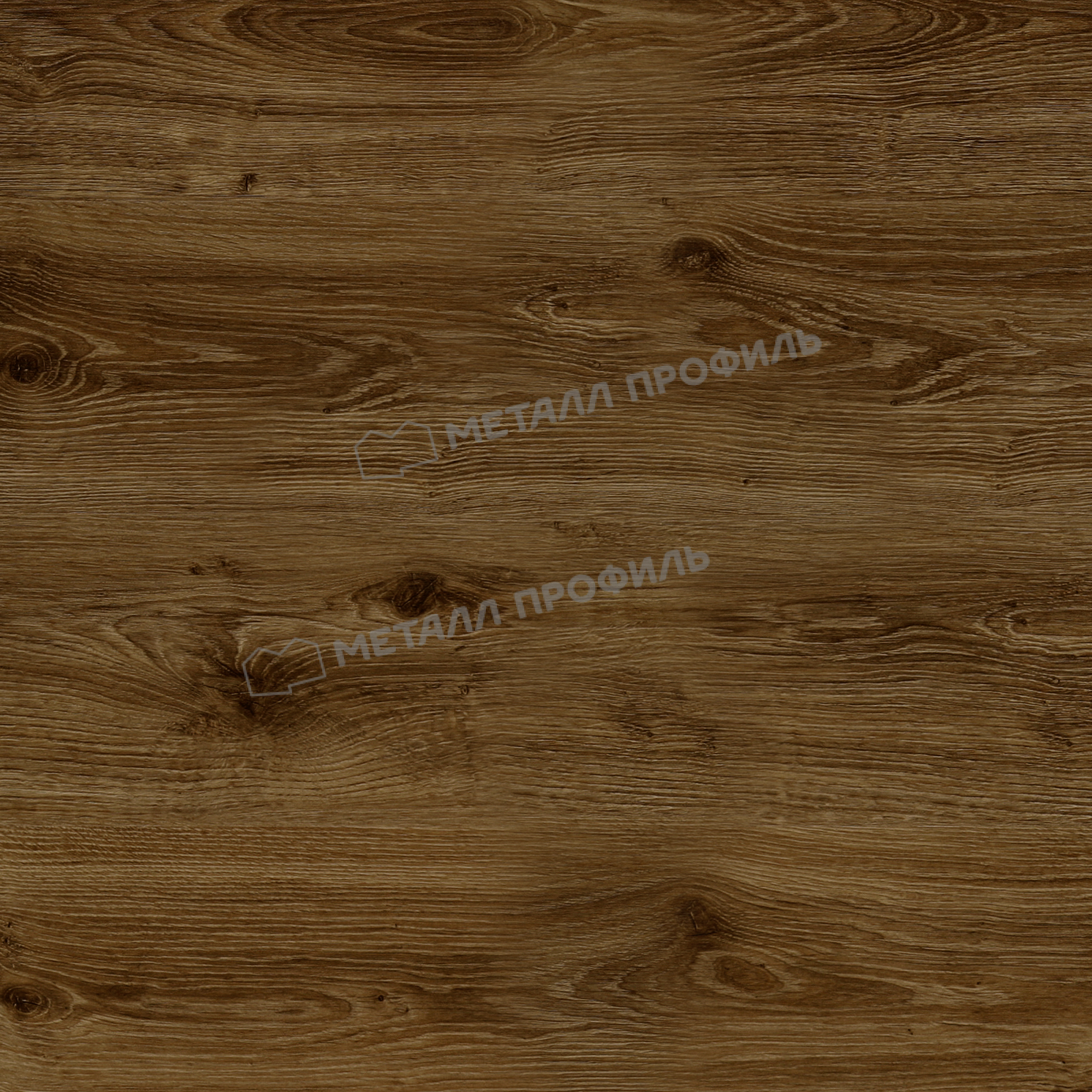 Штакетник металлический ELLIPSE-O 19х126 (ECOSTEEL_T-12-Античный Дуб-0.45)