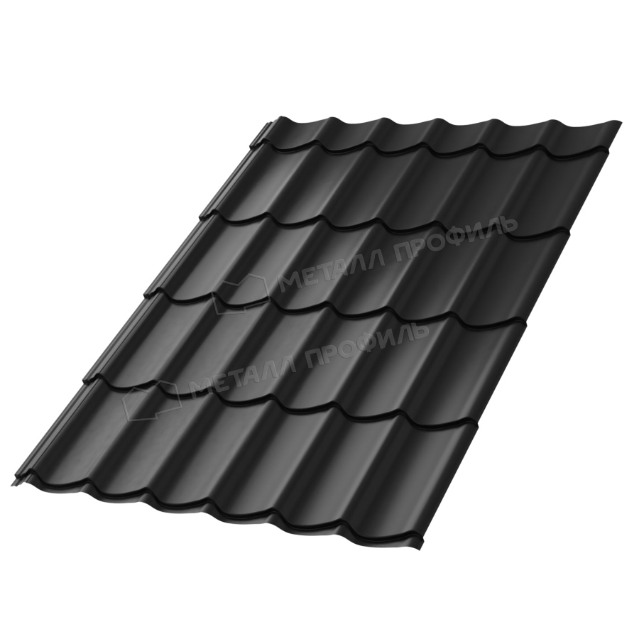 Металлочерепица МП Ламонтерра-X (PURMAN-20-9005-0.5) Металлочерепица МП Ламонтерра-X (PURMAN-20-9005-0.5)