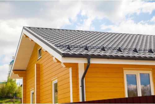 Металлочерепица "Кредо" ("Kredo") v01 0,5 Drap RR 32 темно-коричневый Металлочерепица "Кредо" ("Kredo") v01 0,5 Drap RR 32 темно-коричневый