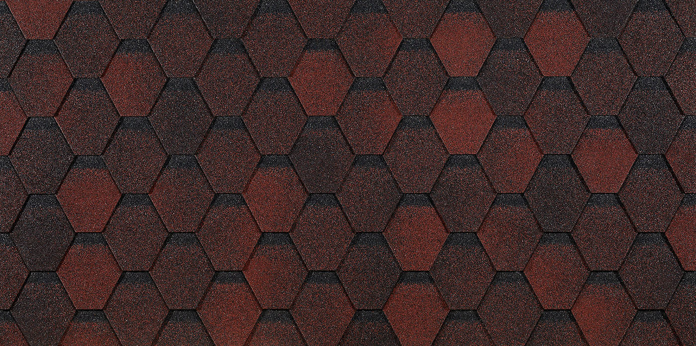 Гибкая черепица Docke PIE EURASIA/ ШЕСТИГРАННИК/ Красный Гибкая черепица Docke PIE EURASIA/ ШЕСТИГРАННИК/ Красный