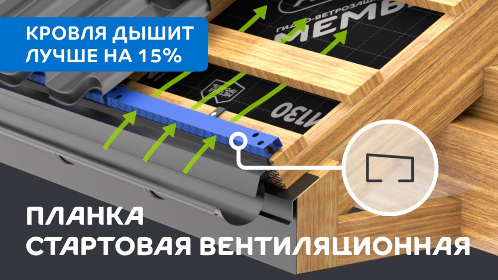 Вентиляционная стартовая планка – новинка в ассортименте завода «Металл Профиль»!