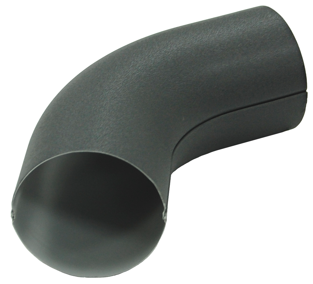 Колено 60 град GL PE Matt 90 мм RAL 7024 мокрый асфальт