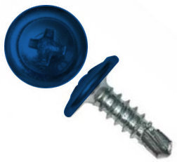 Саморез ПШС 4,2х16 (1000шт) шлиц PH2 RAL 5005