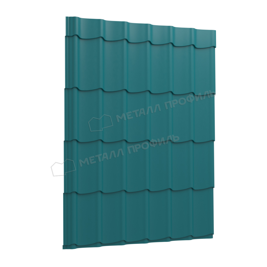 Профиль декоративный Монтерра-X (ПЭ-01, RAL 5021, 0.45 мм)  Профиль декоративный Монтерра-X (ПЭ-01, RAL 5021, 0.45 мм)