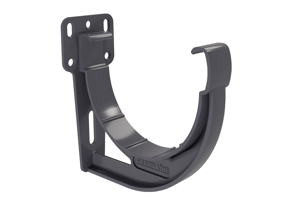 Кронштейн желоба slider Дизайн 135 ПВХ Grand Line графит (RAL 7024)