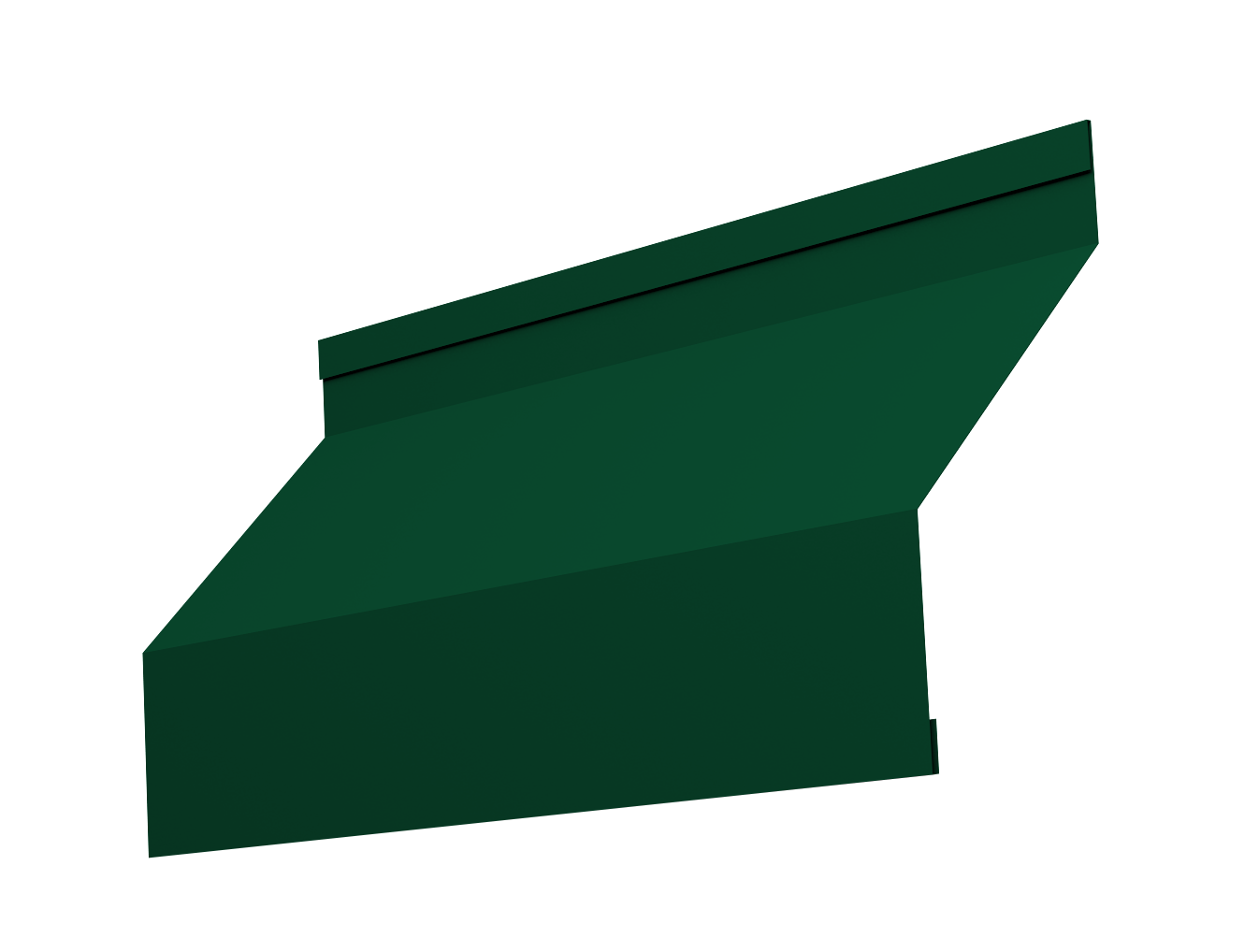 Ламель забора жалюзи Milan 0,45 PE-Double с пленкой RAL 6005 зеленый мох