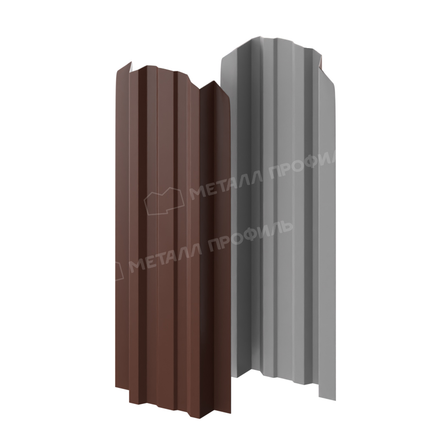 Штакетник металлический LАNE-O 16,5х99 (ПЭ-01-8017-0.45)