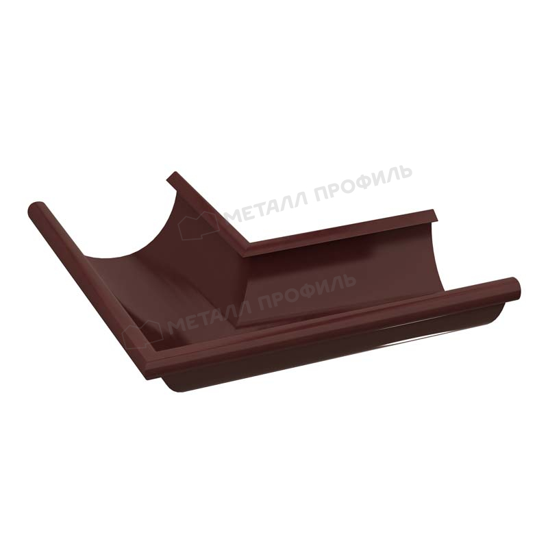Угол желоба наружный GRANDSYSTEM D125х90 градусов Ral 8017 Угол желоба наружный GRANDSYSTEM D125х90 градусов Ral 8017