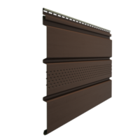 Docke PREMIUM Софит с центральной перфорацией (Каштан)