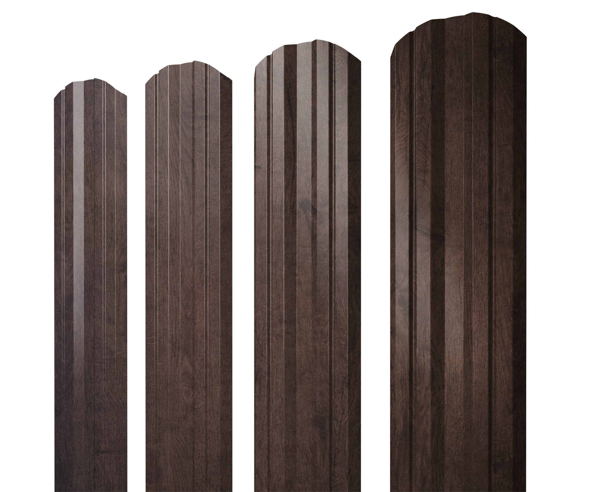  Штакетник Twin фигурный Grand Line 0,45 Print Elite Antique Wood TwinColor