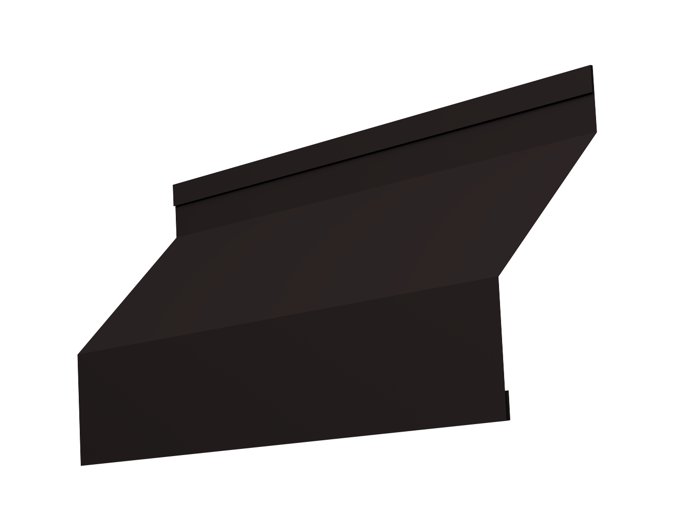 Ламель забора жалюзи Milan 0,45 Drap-double TX RAL 9005 черный