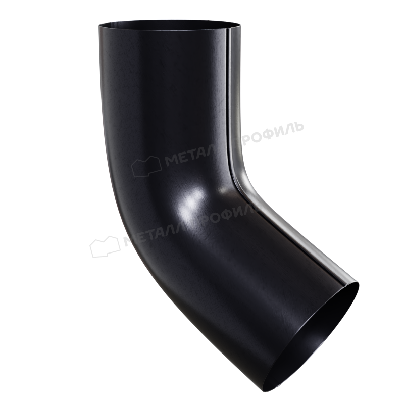 Колено трубы PURMAN BLACK EDITION D100 Ral 9005