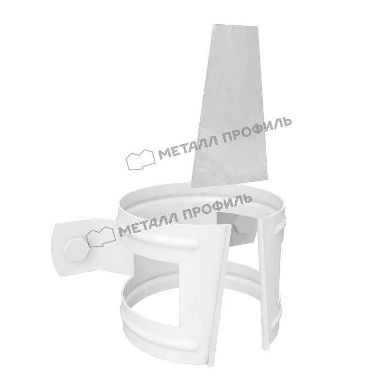 Держатель трубы D90 (на кирпич) GS lite (ПЭД-01-9003\9003-0.6) Держатель трубы D90 (на кирпич) GS lite (ПЭД-01-9003\9003-0.6)