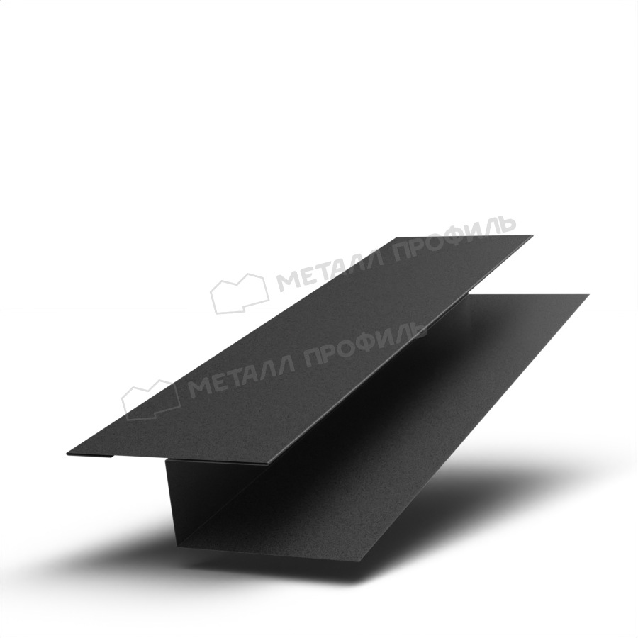 Планка стыковочная универсальная 50х18х3000 (VALORI-20-DarkGrey-0.5)