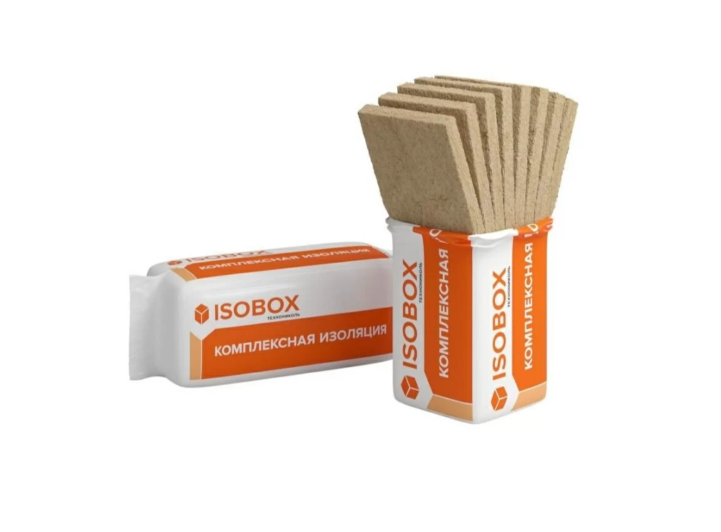 Плита минераловатная ИЗОБОКС Экстралайт 1200х600х50 мм, 12 шт, 50% компрессия