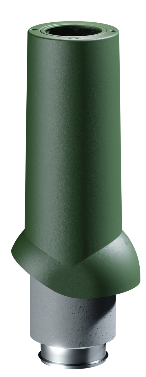 Docke PREMIUM/ Выход вентиляционный ИЗЛ-125/700/ Труба/ Зелёный