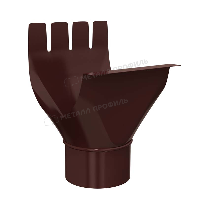 Воронка выпускная GRANDSYSTEM D125/90 Ral 8017