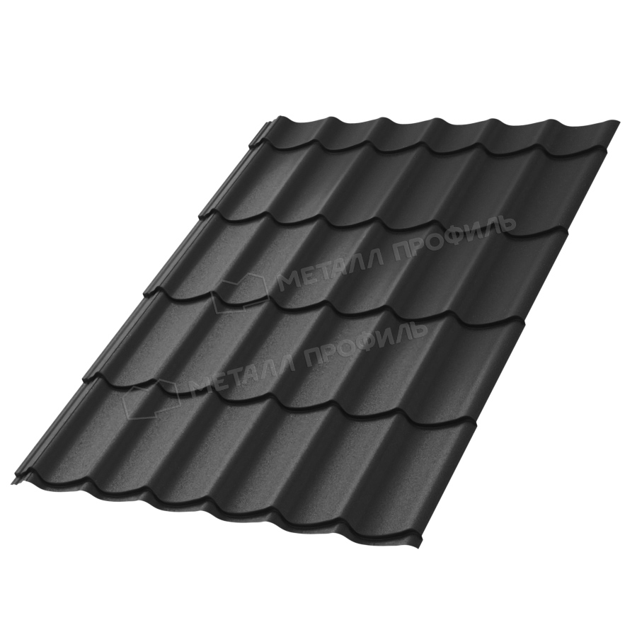 Металлочерепица МП Ламонтерра-X (VALORI-20-DarkGrey-0.5)  Металлочерепица МП Ламонтерра-X (VALORI-20-DarkGrey-0.5)