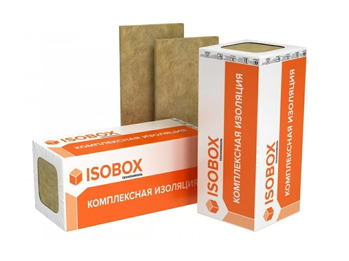 Плита минераловатная ИЗОБОКС Инсайд 1200х600х100 мм, 6 шт