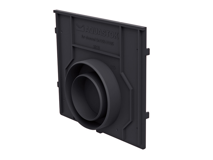 Заглушка торцевая пластиковая для DN150 H80-H185, класс нагрузки Е600 Aquastok (9218) Заглушка торцевая пластиковая для DN150 H80-H185, класс нагрузки Е600 Aquastok (9218)