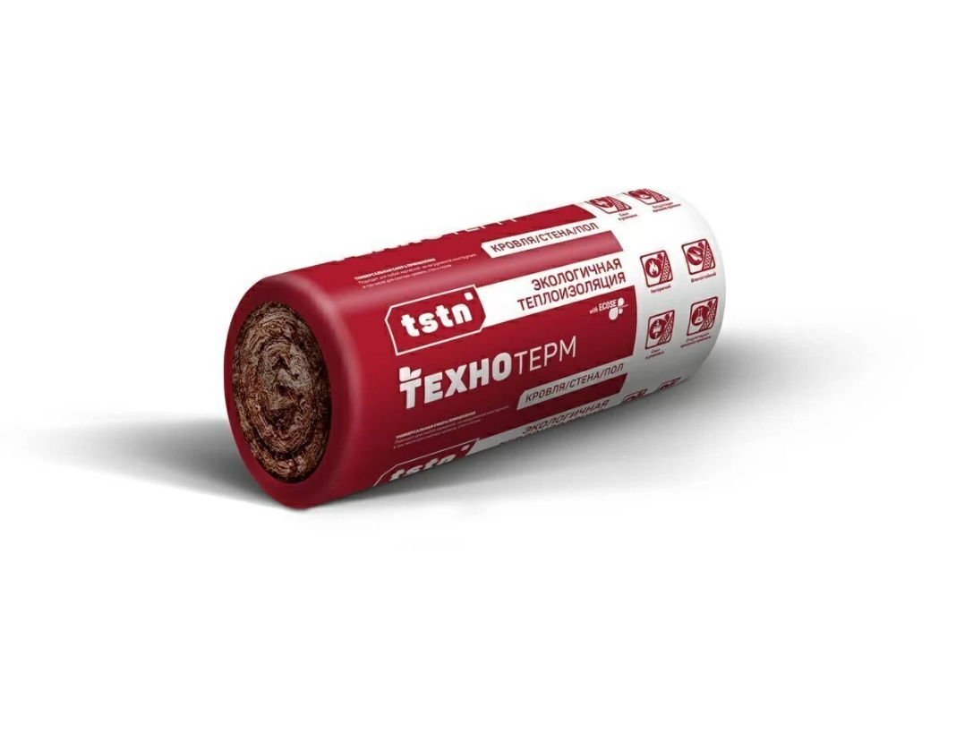 Мат минераловатный ТехноТерм TR 040 Aquastatik, 7214х1220х50 мм, 17,6 м2